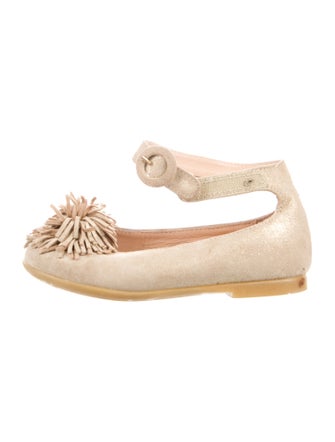 Aquazzura Girls' Suede Ballerina Shoes