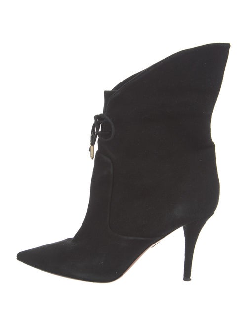 Aquazzura Suede Lace-Up Boots