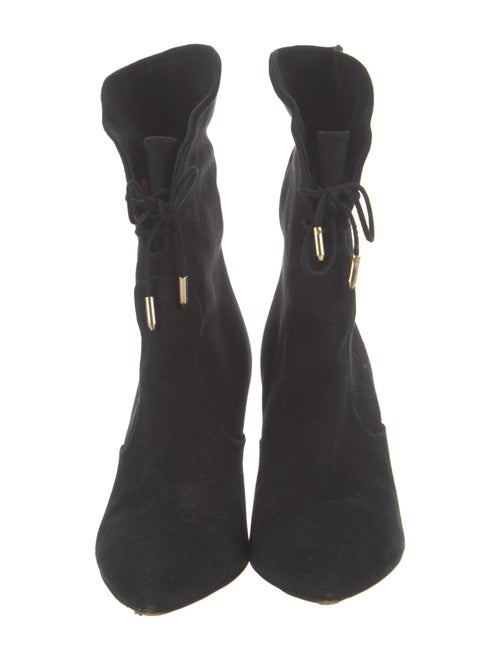 Aquazzura Suede Lace-Up Boots