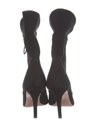 Aquazzura Suede Lace-Up Boots