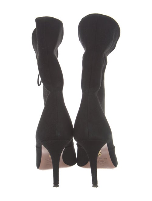 Aquazzura Suede Lace-Up Boots