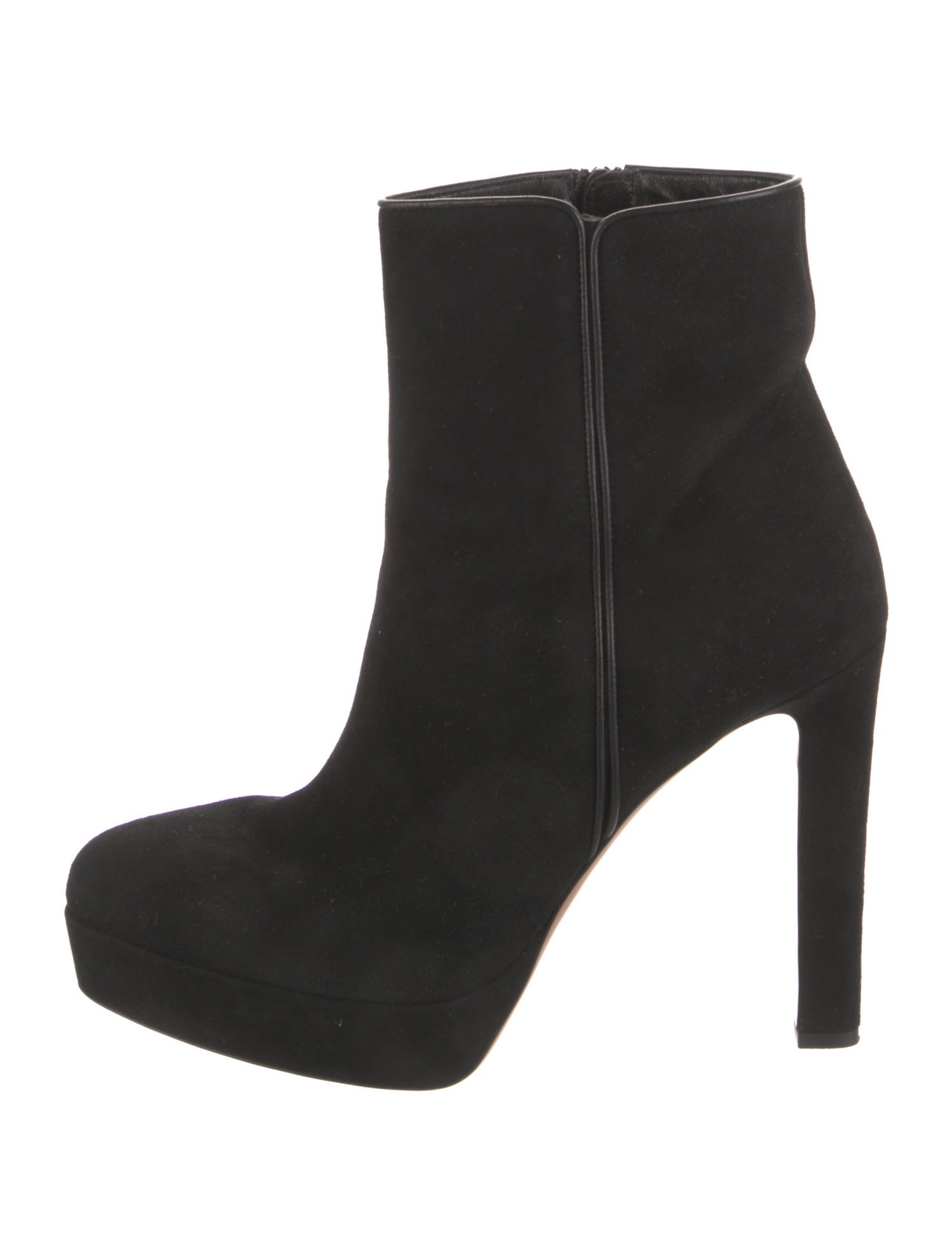 Aquazzura Suede Boots - Black Boots, Shoes - AQZ82285 | The