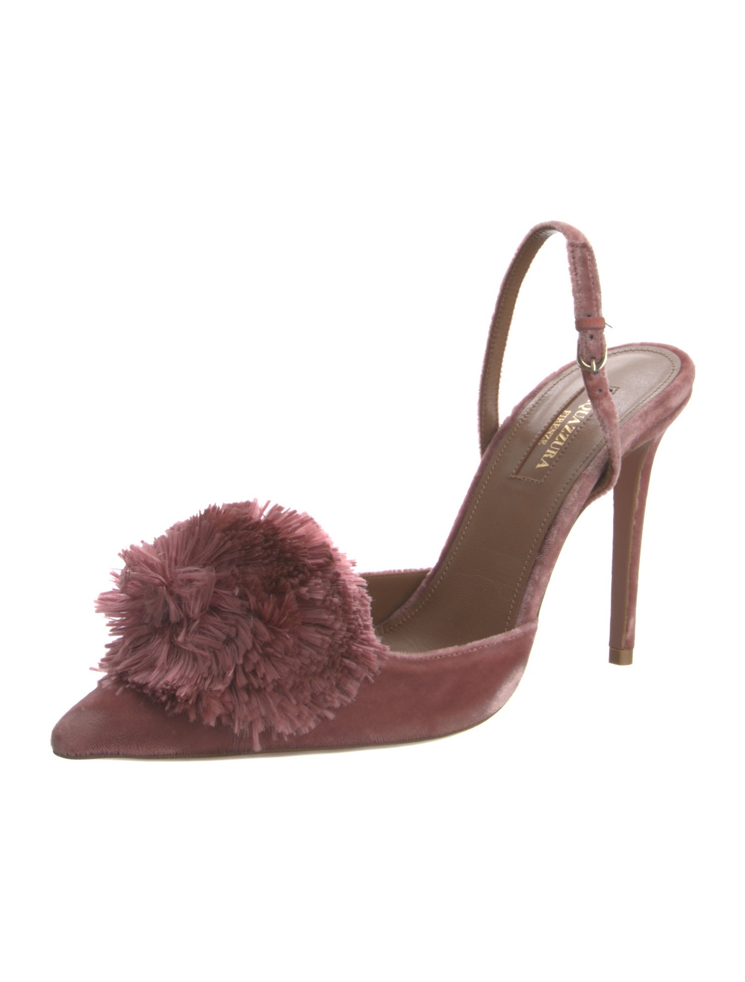 Aquazzura Velvet Slingback Pumps