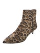 Aquazzura Canvas Animal Print Boots