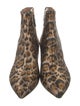 Aquazzura Canvas Animal Print Boots
