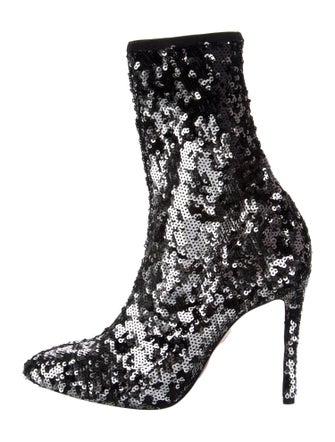 Aquazzura Sequins Sequin Embellishments Sock Boots