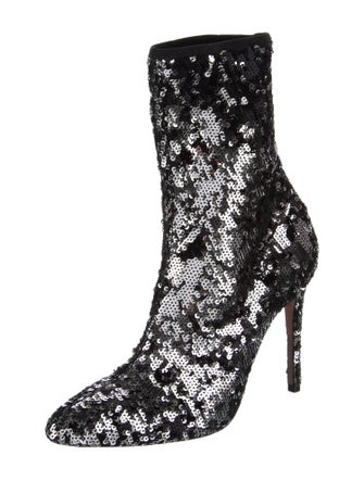 Aquazzura Sequins Sequin Embellishments Sock Boots