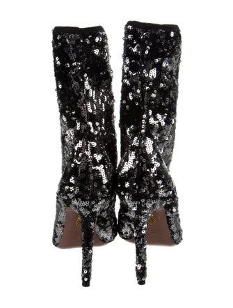Aquazzura Sequins Sequin Embellishments Sock Boots