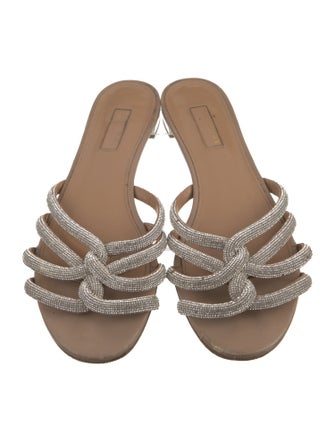 Aquazzura Crystal Crystal Embellishments Slides