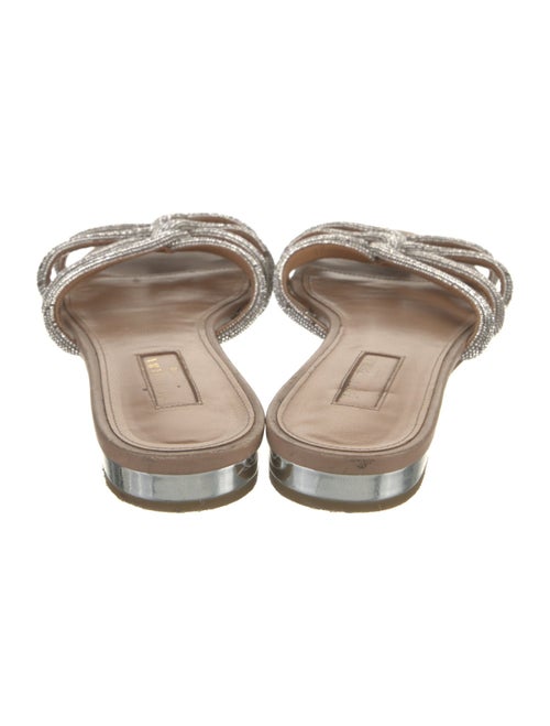 Aquazzura Crystal Crystal Embellishments Slides