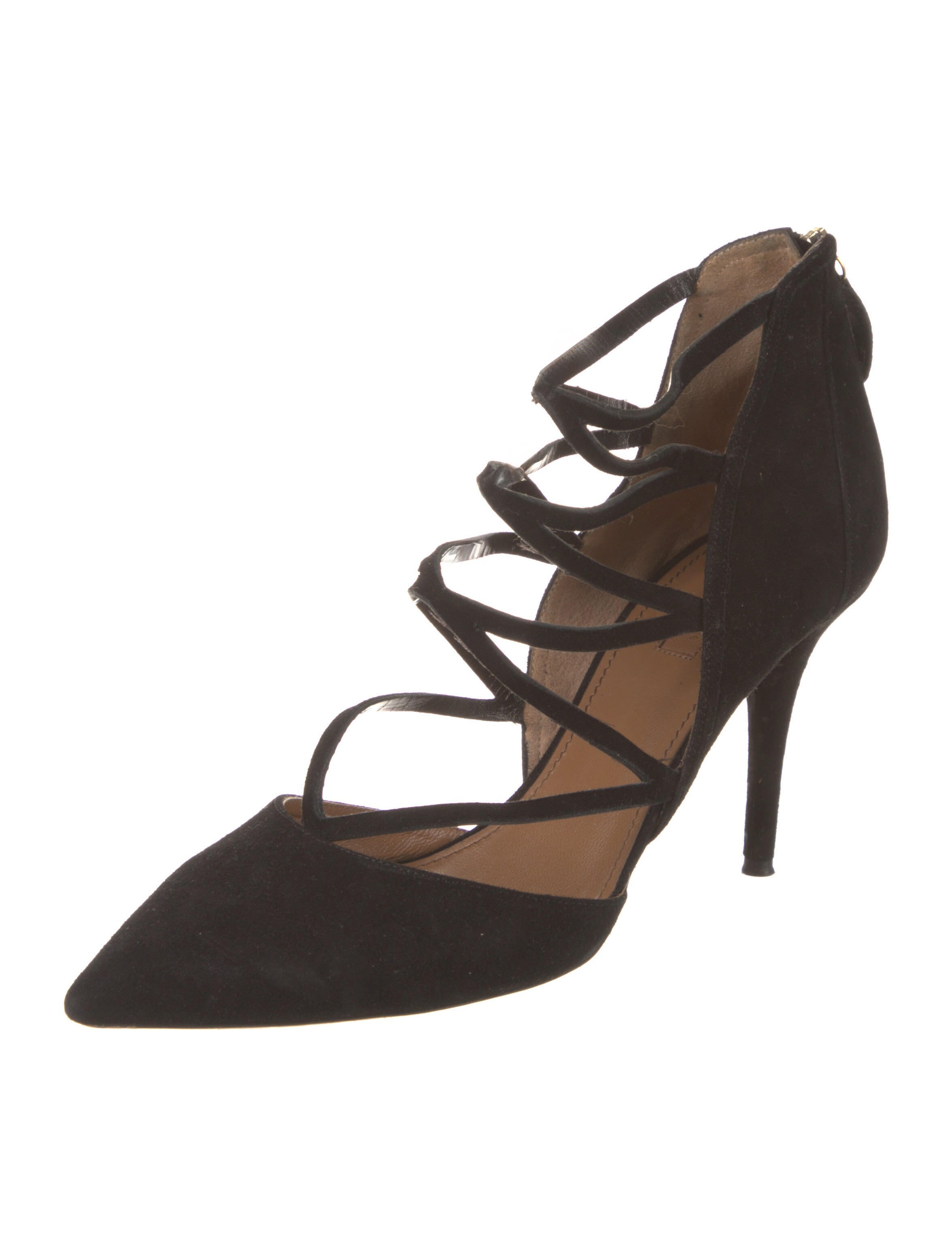 Aquazzura Suede D'Orsay Pumps