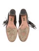 Aquazzura Leather Fringe Trim Accent Boots