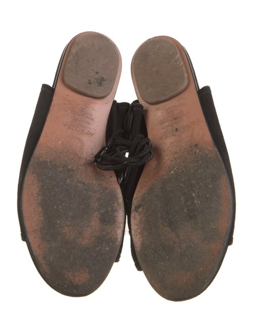 Aquazzura Suede Cutout Accent Sandals