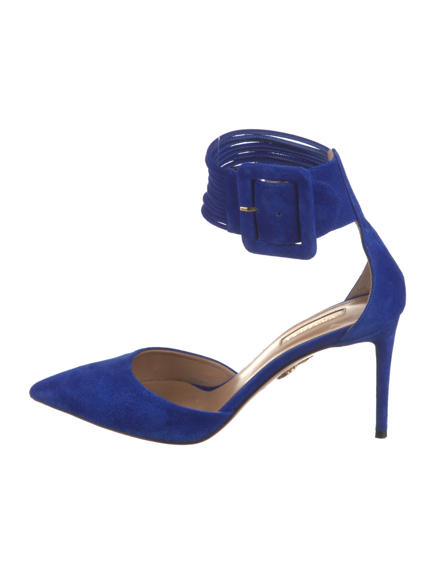 Aquazzura Suede D'Orsay Pumps