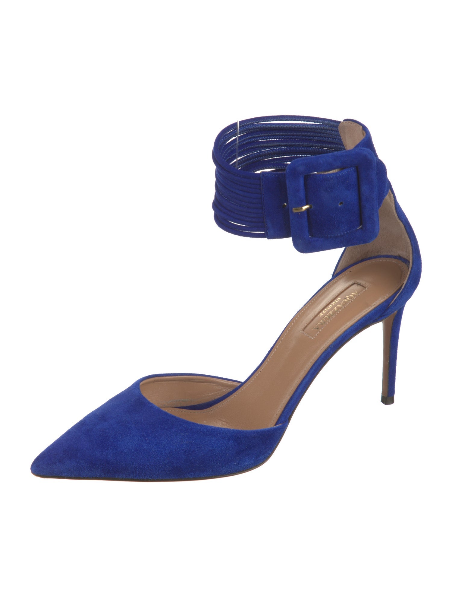 Aquazzura Suede D'Orsay Pumps
