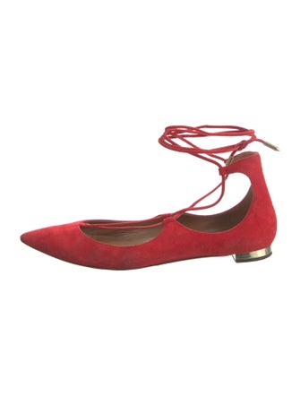 Aquazzura Suede Flats
