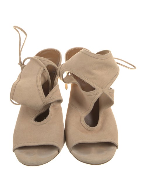 Aquazzura Suede Slingback Sandals