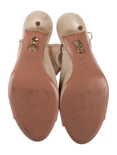 Aquazzura Suede T-Strap Sandals