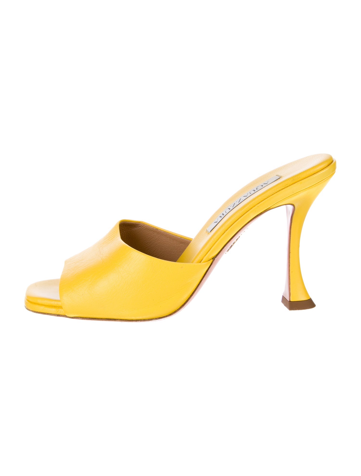 Aquazzura Leather Slides