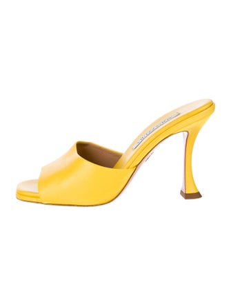 Aquazzura Leather Slides