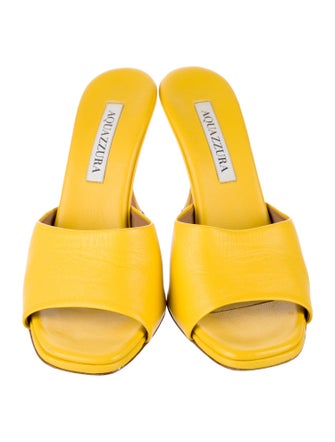 Aquazzura Leather Slides