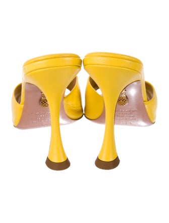 Aquazzura Leather Slides