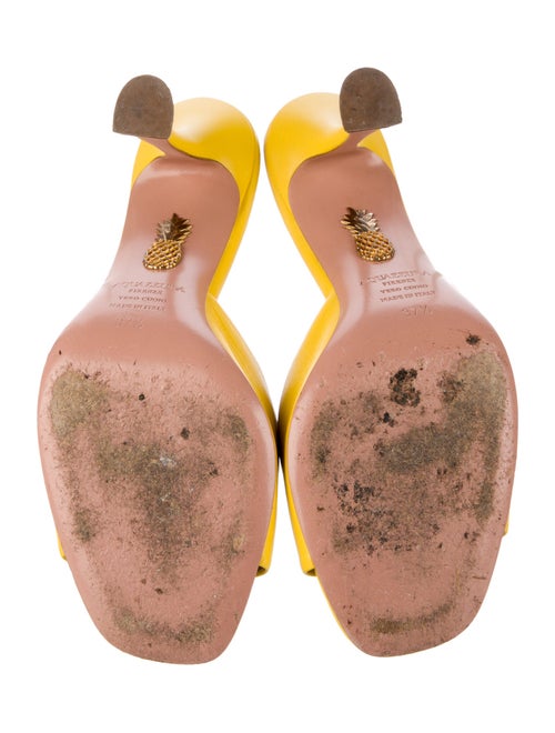 Aquazzura Leather Slides