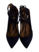 Aquazzura Suede T-Strap Pumps
