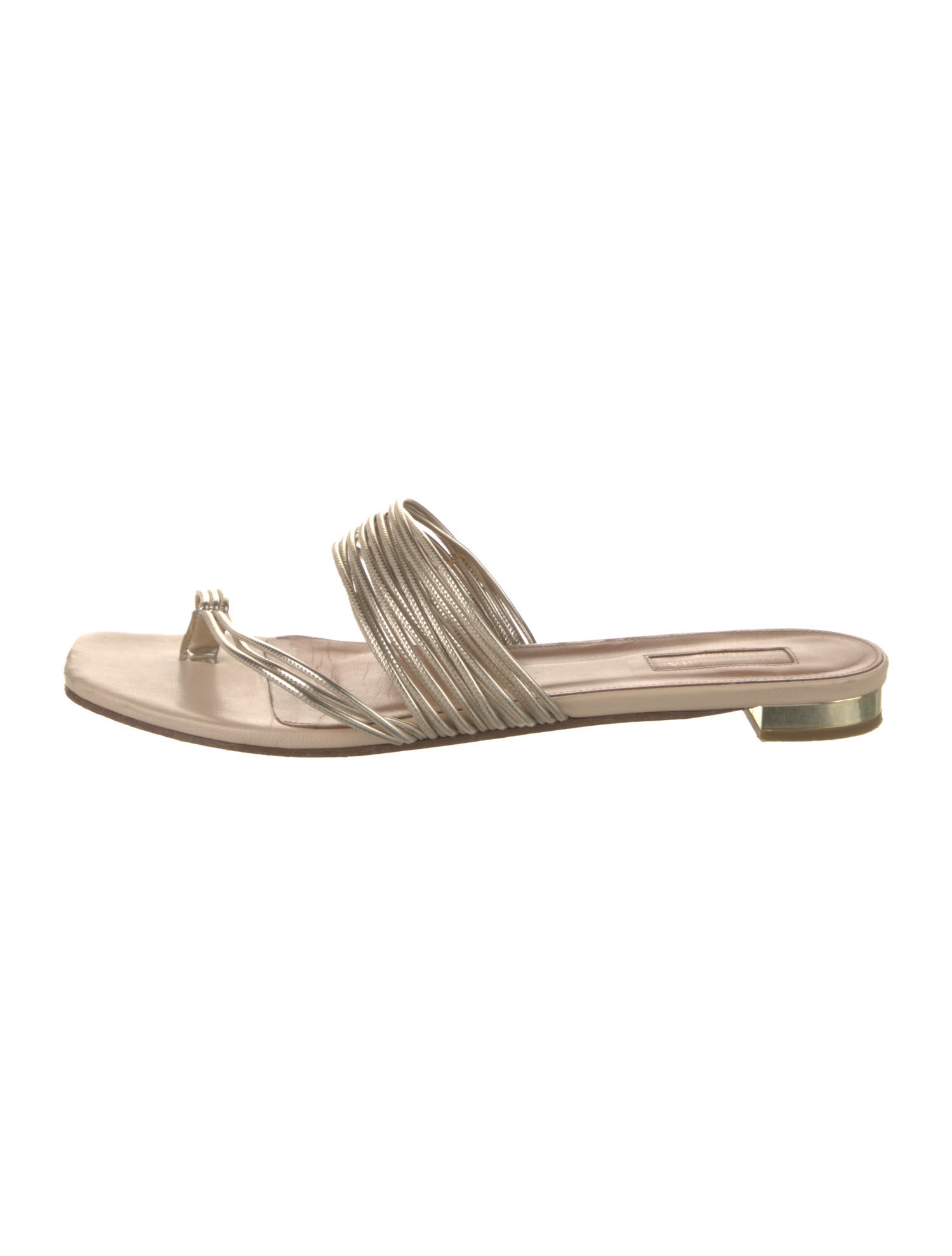 Aquazzura Leather Slides