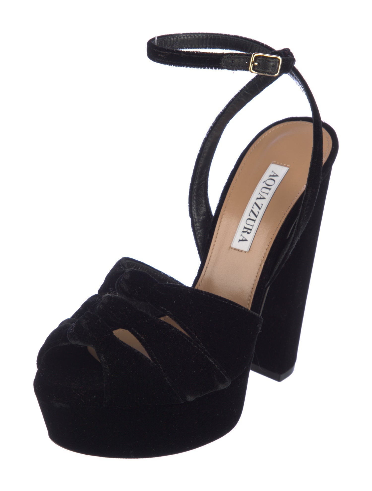 Aquazzura Velvet Sandals