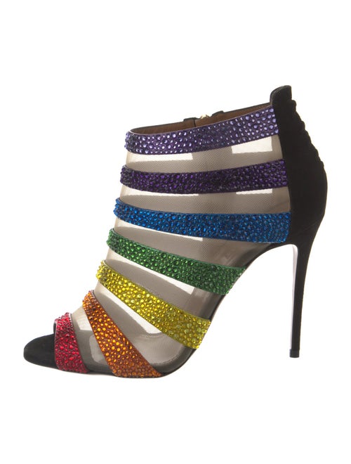 Aquazzura Mesh Colorblock Pattern Pumps