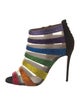 Aquazzura Mesh Colorblock Pattern Pumps
