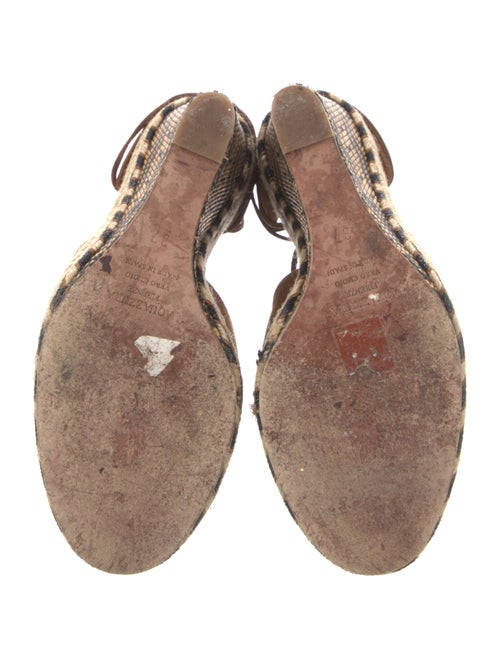 Aquazzura Suede Pom-Pom Embellishments T-Strap Pumps