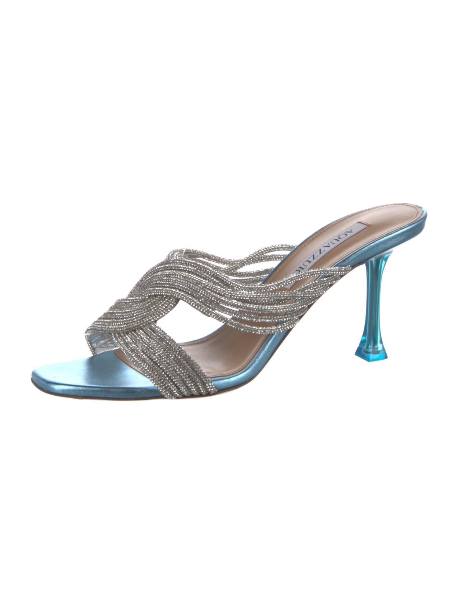 Aquazzura Crystal Crystal Embellishments Slides