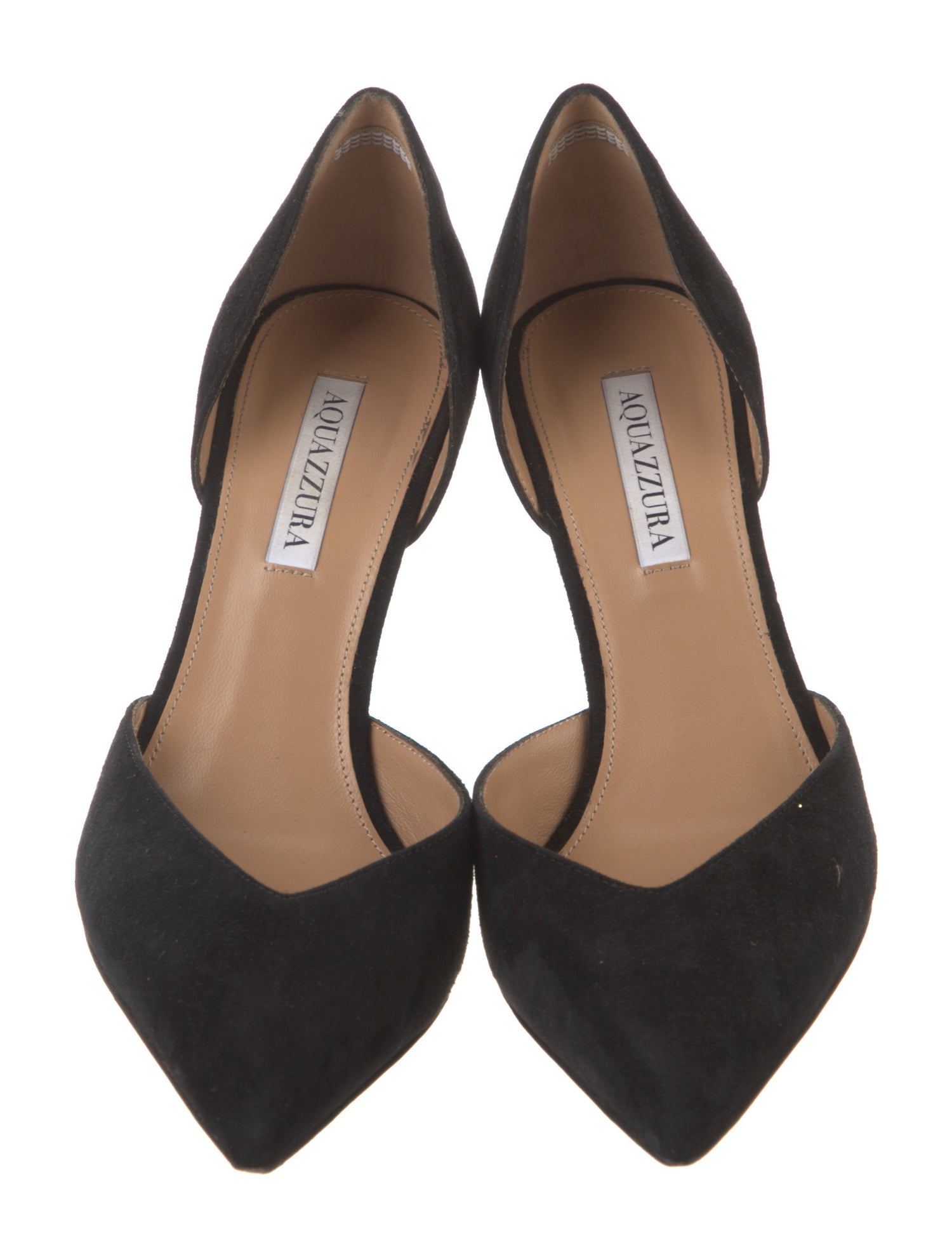 Aquazzura Suede D'Orsay Pumps