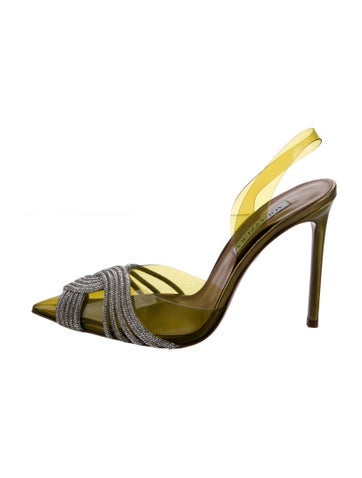 Aquazzura Pumps PVC Colorblock Pattern Slingback IT 37.5 | 7.5