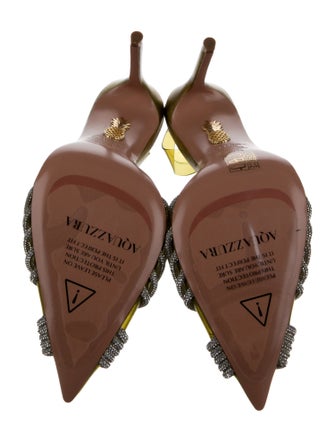 Aquazzura PVC Colorblock Pattern Slingback Pumps