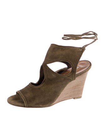 Aquazzura Suede Espadrilles