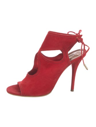 Aquazzura Suede Mules