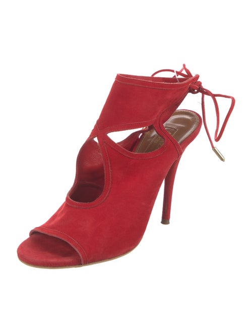 Aquazzura Suede Mules