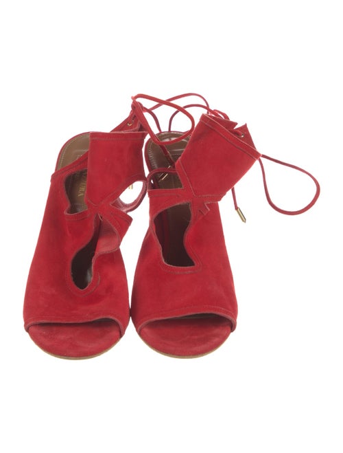 Aquazzura Suede Mules