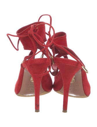 Aquazzura Suede Mules