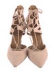 Aquazzura Suede T-Strap Pumps