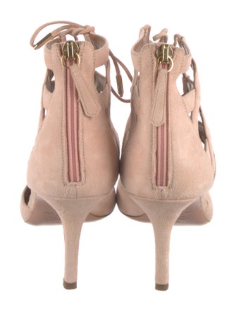 Aquazzura Suede T-Strap Pumps