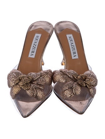 Aquazzura Leather Slides