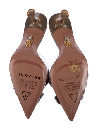 Aquazzura Leather Slides