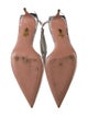Aquazzura PVC Crystal Embellishments Slingback Pumps