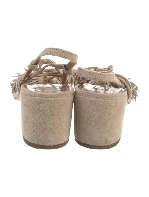 Aquazzura Suede Tassel Accents Espadrilles