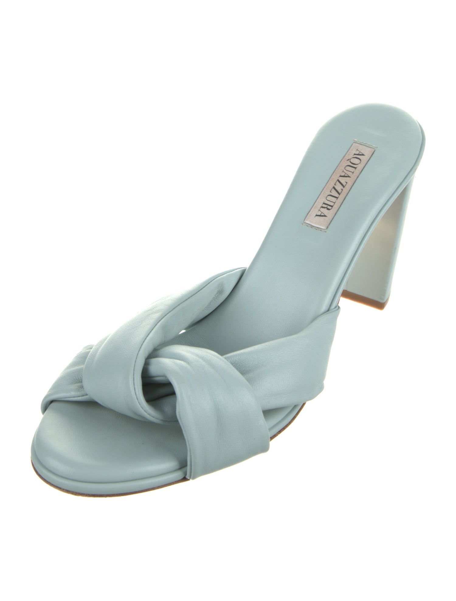 Aquazzura Leather Slides