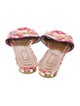 Aquazzura Canvas Printed Slides